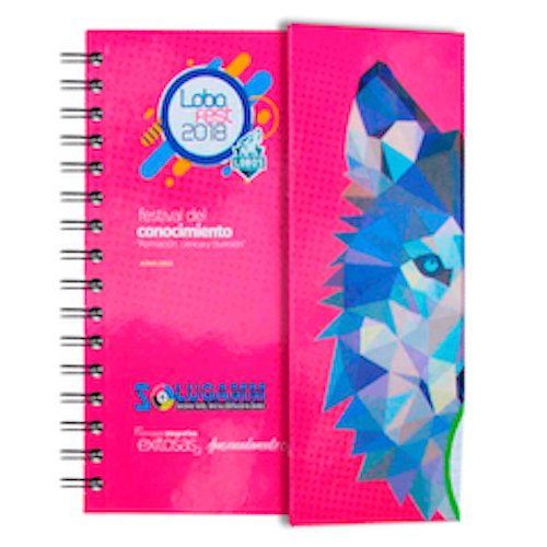 Agenda pasta dura con solapa