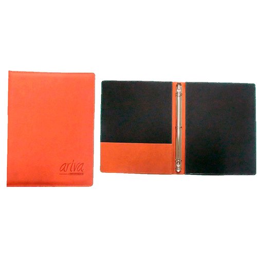 Carpeta en piel sintética con herraje