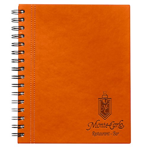 Cuaderno con aplicación de costura