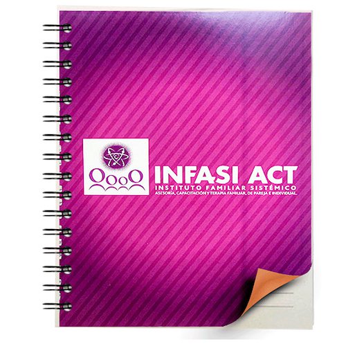 Cuaderno pasta sulfatada 4x0